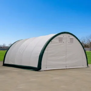 Industrial Folding Arched Hall Storage Shelter with Dual Truss