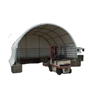 Industrial Style Prefab Steel Structure Fabric Tensile Pole Barn House Storage Tent for Warehouse Carport Use