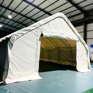 Industrial-Style Steel Container Shelter Building for Outdoor Warehouse Storage
