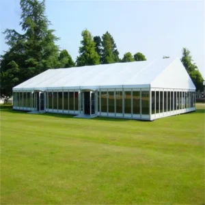 Industrial Tent with White Aluminum Frame Windproof Wedding Party Event Marquee for Outdoor Church Resorts 6m 8m Diameter Sale