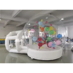 Inflatable 0.6mm PVC Mesh Kids Jump Tent Bubble Bounce House with Blower and Repair Kit for Parties