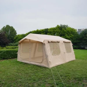 Inflatable Air Tent 13.68 Sqm Oxford Large Family Camping Tent House with Four Windows for Outdoor Campsite Product Buyers