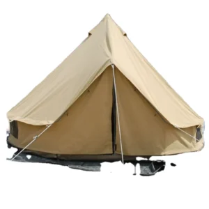 Inflatable Bell Tent Oxford Fabric 4 Season Windproof Pop-Up Yurt with Stove Jack for Glamping