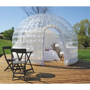 Inflatable Bubble Igloo Tent with LED Lights for Garden Party Wedding Rental