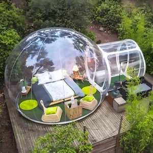 Inflatable Bubble Tent Clear Tunnel Dome Bubble House Transparent Large Outdoor Tents for Camping Backyard