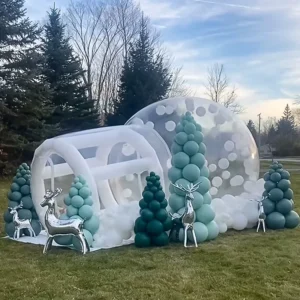 Inflatable Bubble Tent Commercial Grade PVC with Blower&Pump Kids Party Clear Dome Balloon