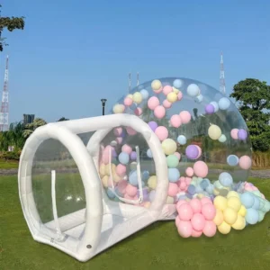 Inflatable Bubble Tent House with Balloon Running