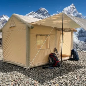 Inflatable Cabin Tent, Spacious Air Tent for Family Glamping, Quick Setup Water-Resistant Camping Tent