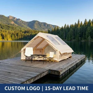 Inflatable Camping House 12sqm 300D Oxford 3x4x2m Twin Entrance Dual Skylight Group Shelter