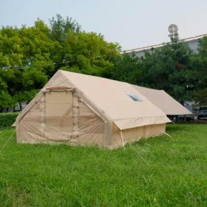 Inflatable Camping Tent 210D Oxford Cloth 3000mm Four season One Bedroom Living Room Skylight for Family