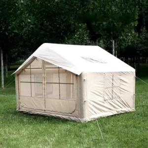 Inflatable Camping Tent 6 8Person Large Single Layer Oxford PVC Portable Quick Setup 2 Doors Waterproof Living Room for Camping