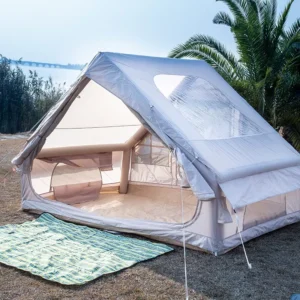 Inflatable Camping Tent Family Style Four Season Oxford Fabric Large Space Picnic Design Rainproof Use
