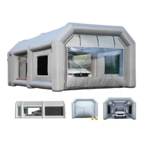 Inflatable Car Spray Booth Portable Garage Tent With Lighting System for Auto Painting and Detailing