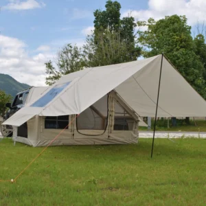 Inflatable Car Tent with Skylight Blow up Car Rear Tent with 3m Canopy Air Glamping 13 square Meter Inflatable SUV Tailgate Tent