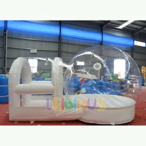 Inflatable Clear Bubble Bounce House Tent with Dome and Ball Tent for Kids