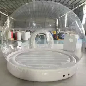 Inflatable Clear Dome Bubble Bounce House and Balloon Ball Tent for Kids