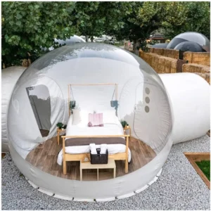 Inflatable Clear Dome Bubble Tent for Hotel Resorts, Glamping, and Camping