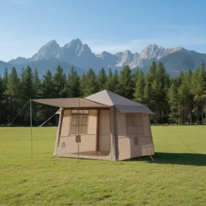 Inflatable Cotton Camping Tent Breathable for Outdoor Use