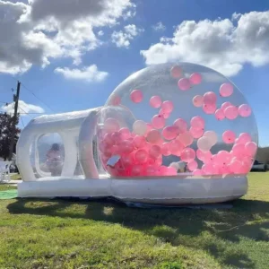 Inflatable Dome Tent Bouncy House Bubble House with Jumping Base