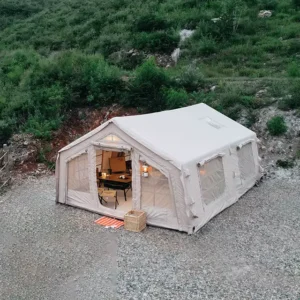 Inflatable Four-season Roof Tent Automatic Setup 17.2m Cotton Fabric Waterproof Snowproof Large Space Portable Two