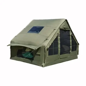 Inflatable Oxford Three-Season Camping Tent with Hand Pump, Waterproof Windproof Quick-Setup Air Glamping Tent