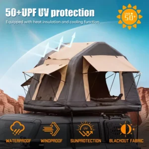 Inflatable Party Roof Camping Tent Camping Outdoor Waterproof Air Tent With Air Pump Easy Set up Car Rooftop Tent
