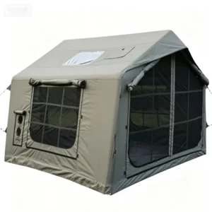 Inflatable Portable Camping House Tent 300*265*210cm 600D Oxford Fabric PVC Tarpaulin Waterproof Four-season One Bedroom