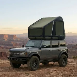 Inflatable Portable Rooftop Tent for 1-3 People, Waterproof Off-Road Car or Truck Camping Tent, Oxford Canvas Four-Season