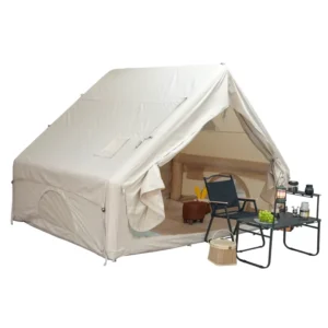Inflatable Ridge Camping Tent Waterproof Spacious Easy Setup Elegant Style Luxury Glamping Shelter