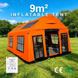 Inflatable Roof Camping Tent Waterproof 1500 2000mm 3×3 Single Layer Quick Setup 5 6 7 Person Durable Oxford Fabric Outdoor