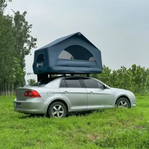 Inflatable Rooftop Tent with Waterproof Shell, Wing Design and Large Interior Space
