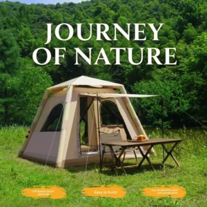 Inflatable Tent 1 Min Quick Setup Outdoor Air Camping Tent 220x220cm Oxford Cloth Waterproof Glamping Tent for 3 4 Person