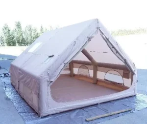 Inflatable Tent 12 Double Door Four Season Portable High Waterproof Outdoor Camping 2 Persons Mesh PVC