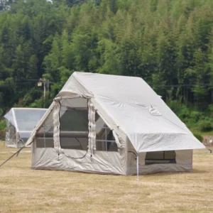 Inflatable Tents for Camping Blow up Tent with Pump Hot Cabin Tent House Easy Setup 4 Season Waterproof Glamping Air Tents