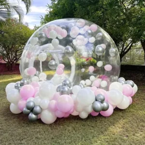 Inflatable Transparent Bubble House Tent with Colorful Balloons for Decoration