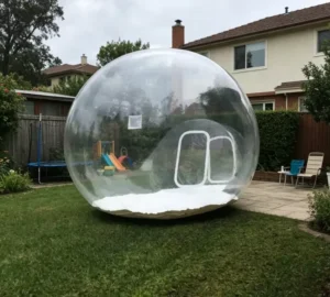 Inflatable Transparent Bubble Tent With Tunnel Clear PVC Bubble House Outdoor Camping Party Photography