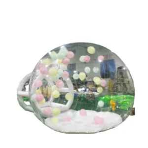 Inflatable Transparent PVC Tent 8m Bubble Bounce House with Screen Outdoor Starry Sky Camping Trampoline and Balloon for Kids