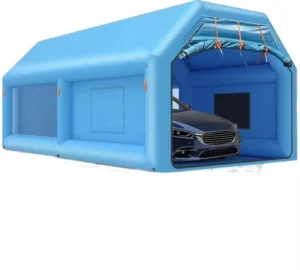 Inflatable Waterproof Paint Booth 20x12x9FT Portable Spray Tent UV Resistant Durable for Car Truck Motorcycle Garage Auto Part