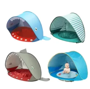 Instant Pop Up Beach Tent UPF 50+ UV Protection Sun Shelter Portable Waterproof Beach Shade for Baby Family