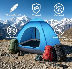 Instant Pop up Waterproof Camping Tents for 1-2 Person CE Certified