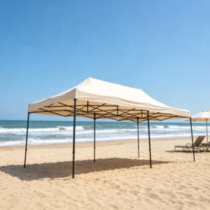 Instant-Setup 3 x 6 m Pop-Up Canopy Tent with Glossy Black Frame, Heavy-Duty Waterproof