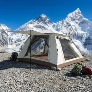 Instant Setup Camping Tent Fiberglass Pole Oxford Fabric Family Tent Lightweight Waterproof All-Season Picnic Hiking Tent