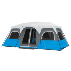 Instant Tent with LED Lights Portable Large Family Multi-Room Pop up Tents for Camping 6 9 and 12 Person Sizes
