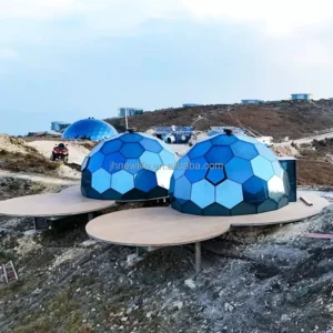 Insulation Layer Pod Aluminum 6M 8M 10M Igloo Glass Geodesic Domes Ball GreenHouse Tent for Resort