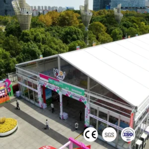 Integrated Aluminum Frame ISO CE Certified OEM ODM 20x40m Large Exhibition Tent
