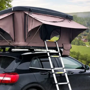 JIYA Outdoor Camping Automatic Car Roof Top Tent Single Person Hard Shell Four Season Camouflage Waterproof for Jeep SUV Truck