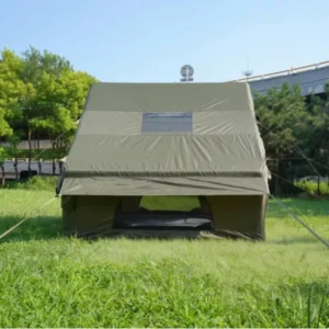 JTS 0211 12㎡ Classic Inflatable Camping Tent 300D Oxford 3000mm Waterproof Green Air Tent with Plato PVC Air Column