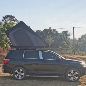 JWG 006 Heavy Duty Aluminum Clamshell Rooftop Tent Waterproof 4 Season Hard Shell Car Tent for SUV Overlanding with Skylight