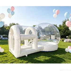 KARRY White Inflatable Bubble Tent Bounce House for Toddler Wedding Party Events 300 500KG Capacity 5 10 Passengers Eco Friendly