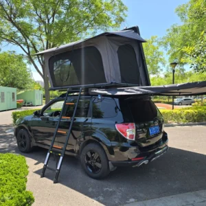 KY Extension Aluminium Four season Waterproof Lightweight Outdoor Roof Top Tent Quick Automatic Opening for SUV Car Hard Shell